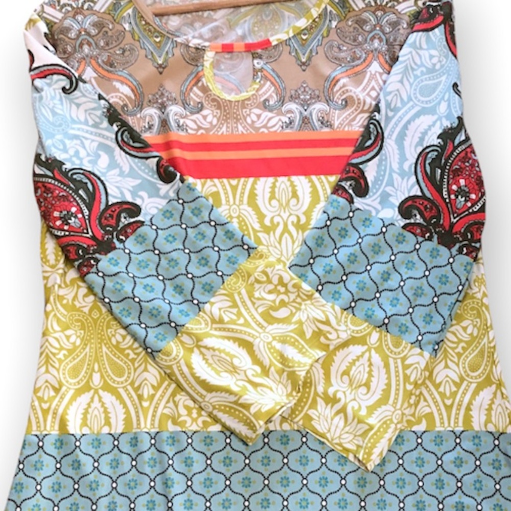 The Pyramid Collection Boho Patchwork Paisley Pri… - image 7